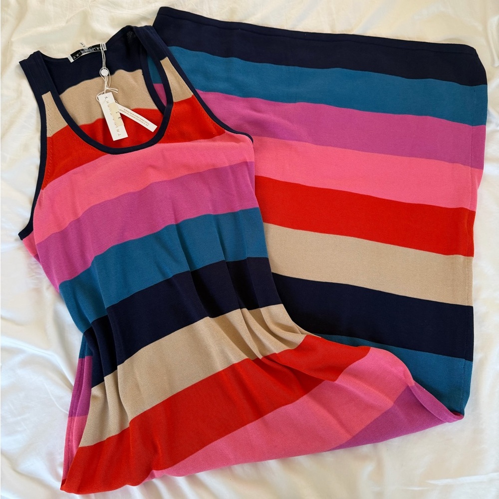NWT - Trina Turk Kajava Striped Maxi Dress (XL)